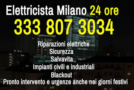 Elettricista Milano Pronto Intervento 24h - Sos House Multiservice